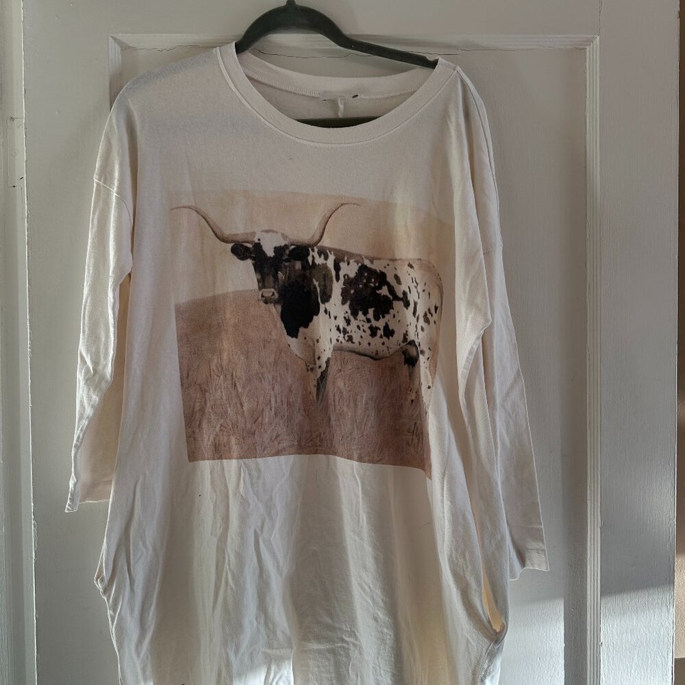 Cow T-shirt Mumu Dress